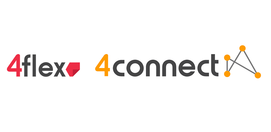 4flex and 4connect logos.