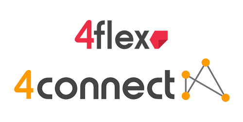 4flex and 4connect logos.