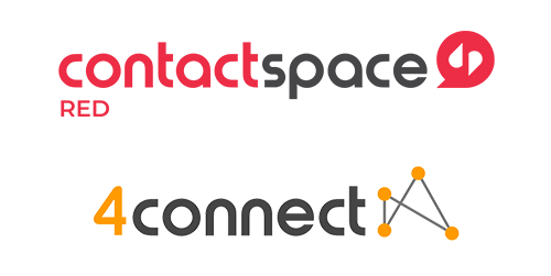 contactSPACE Red and 4connect logos.