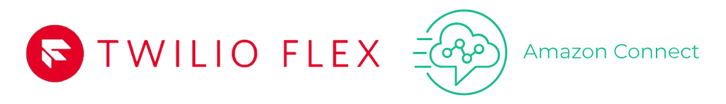 Twilio Flex Amazon Connect logo.