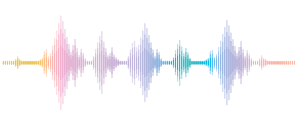 Voice waveform audio.